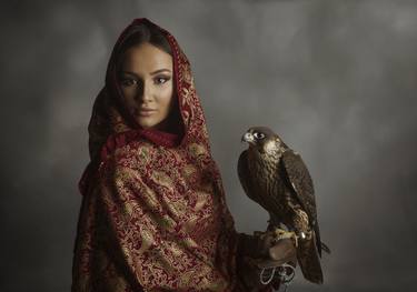 Girl with Falcon - Limited Edition 2 of 10 thumb