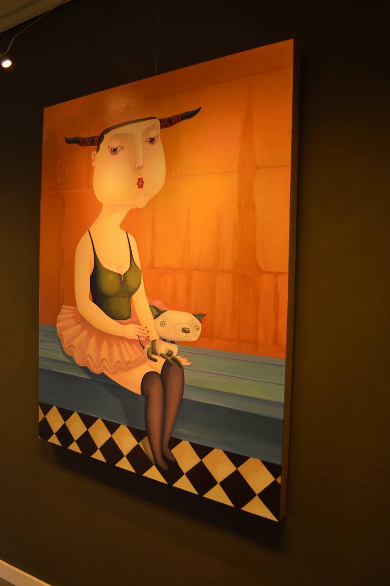Original Art Deco Fashion Painting by Jiahui Wu