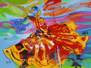 Original Abstract Expressionism Performing Arts Paintings by Muralidharan Alagar
