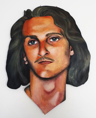 Original Portrait Painting by pouderoux mathieu