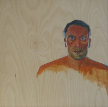 Self Portrait on Wood thumb