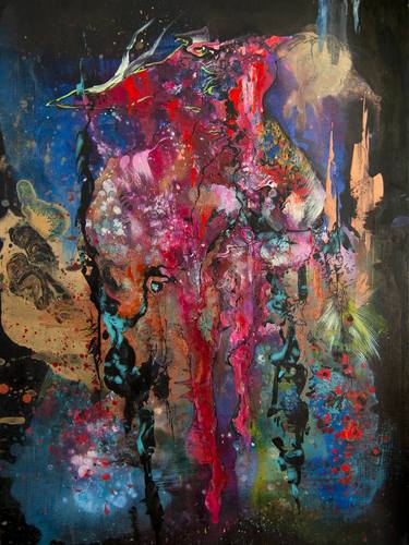 Original Expressionism Abstract Paintings by Indira Iofeye