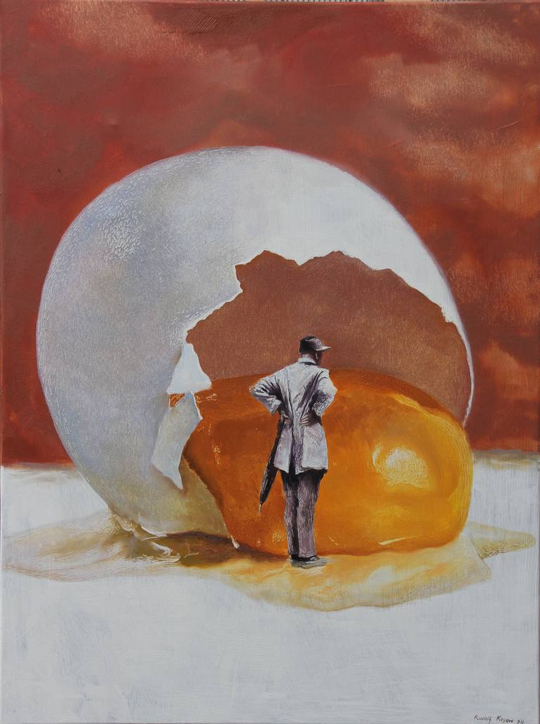 Original Realism Fantasy Paintings by Rudolf Kosow