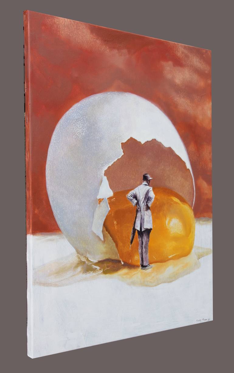Original Realism Fantasy Painting by Rudolf Kosow