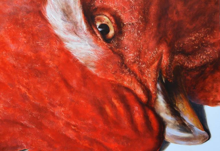 Original Figurative Animal Painting by Rudolf Kosow