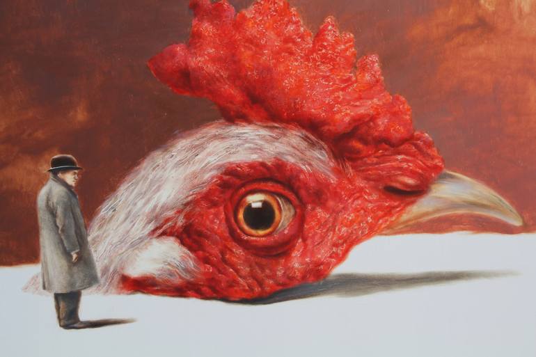 Original Figurative Fantasy Painting by Rudolf Kosow