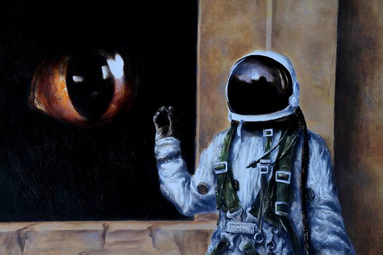Original Outer Space Painting by Rudolf Kosow