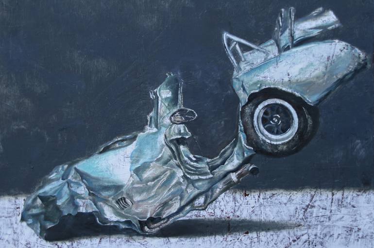 Original Car Painting by Rudolf Kosow