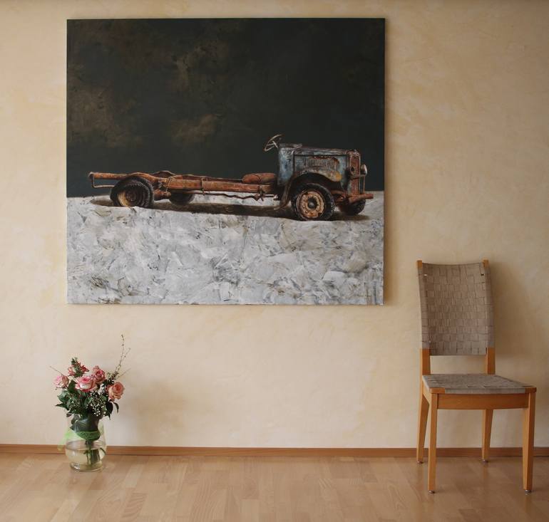 Original Fine Art Car Painting by Rudolf Kosow
