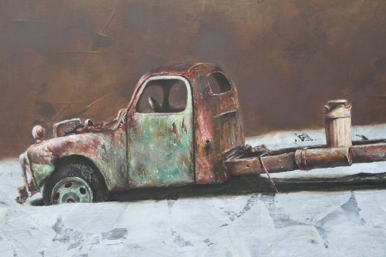 Original Fine Art Car Painting by Rudolf Kosow