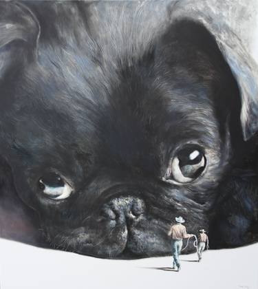 Original Dogs Paintings by Rudolf Kosow