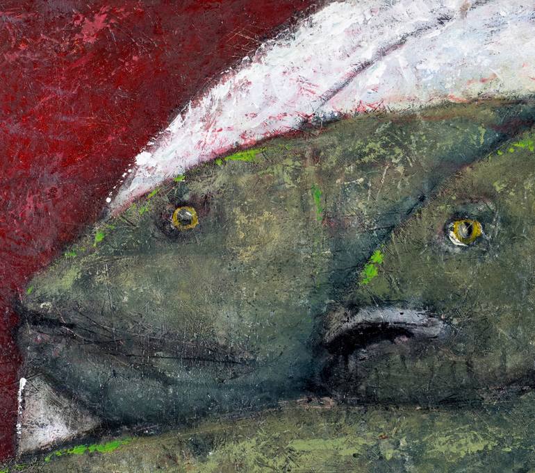 Original Impressionism Fish Painting by Daniel Stroup