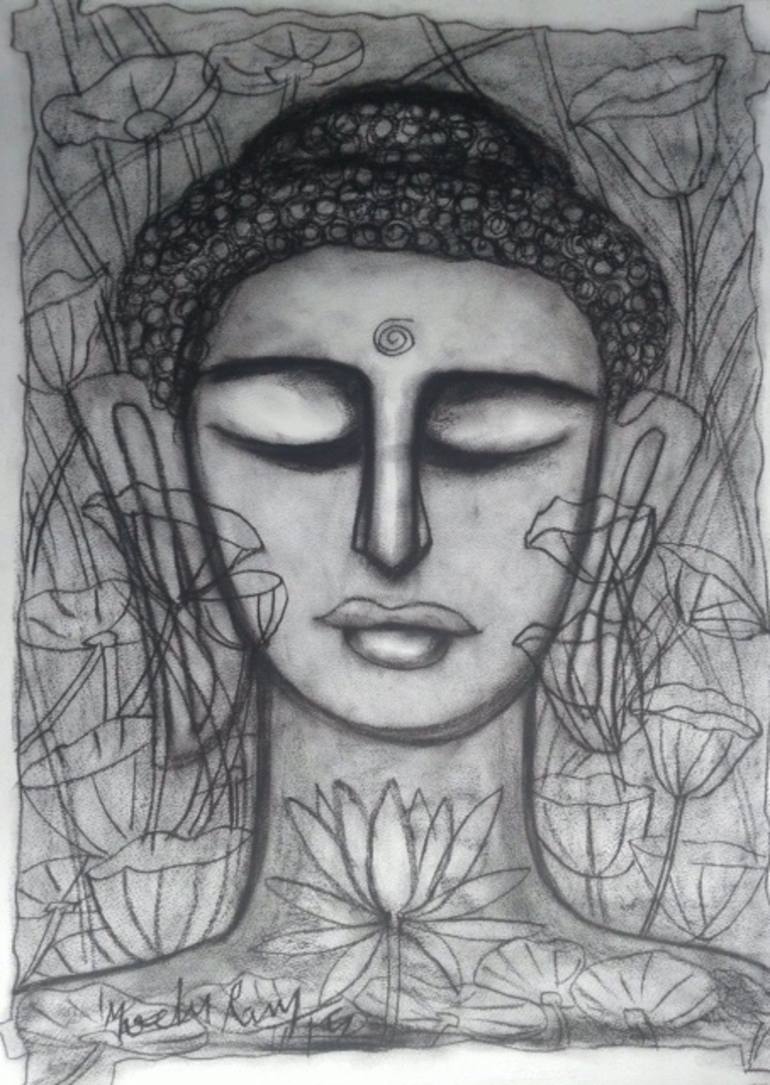 Lord Buddha Paint1 Painting by Ramulu Maredu | Saatchi Art