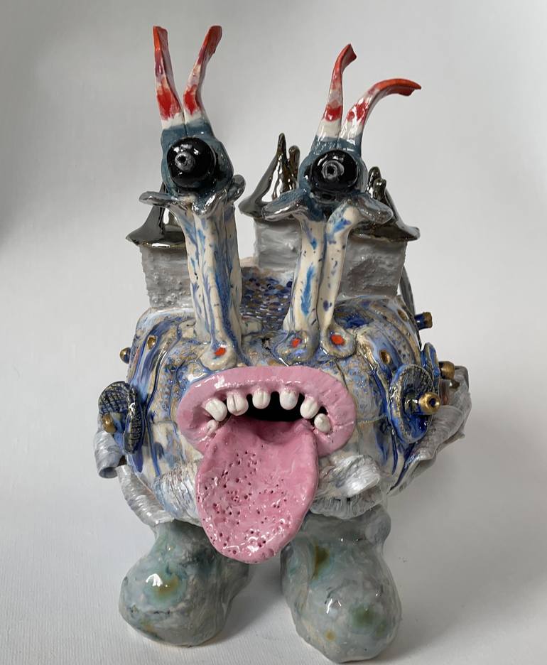 Original Surrealism Abstract Sculpture by Margaret Ann Withers