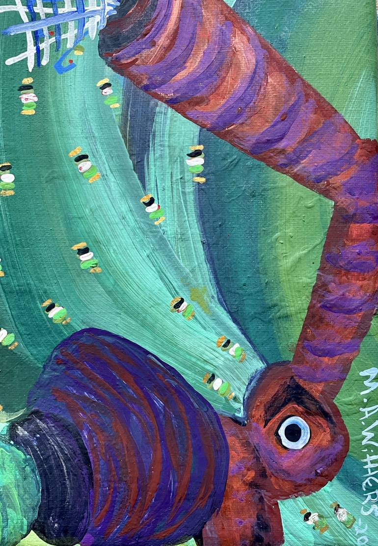 Original Modernism Abstract Painting by Margaret Ann Withers