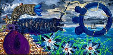 Original Surrealism Boat Paintings by Margaret Ann Withers