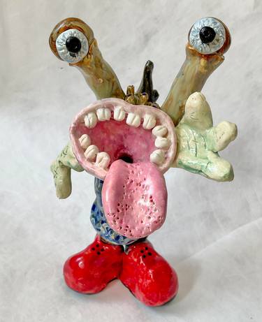 Original Abstract Expressionism Humor Sculpture by Margaret Ann Withers