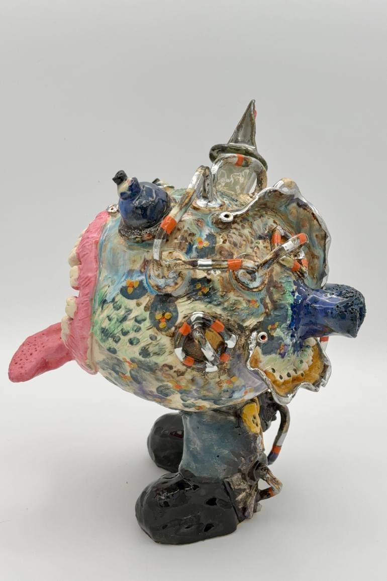 Original Folk Humor Sculpture by Margaret Ann Withers