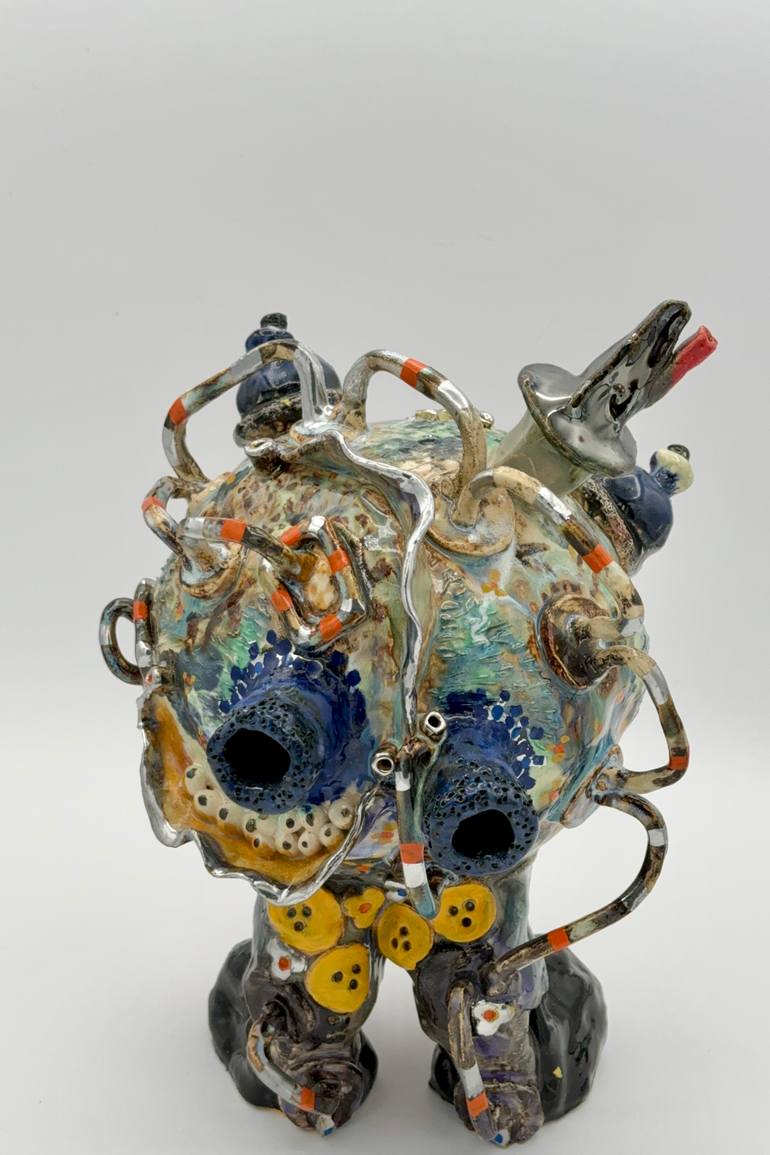 Original Folk Humor Sculpture by Margaret Ann Withers