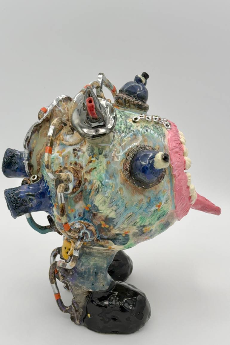 Original Folk Humor Sculpture by Margaret Ann Withers