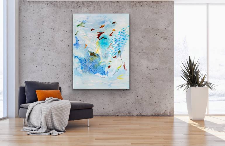 Original Abstract Expressionism Abstract Painting by Deepa Koshaley