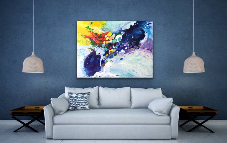 Original Abstract Expressionism Abstract Painting by Deepa Koshaley