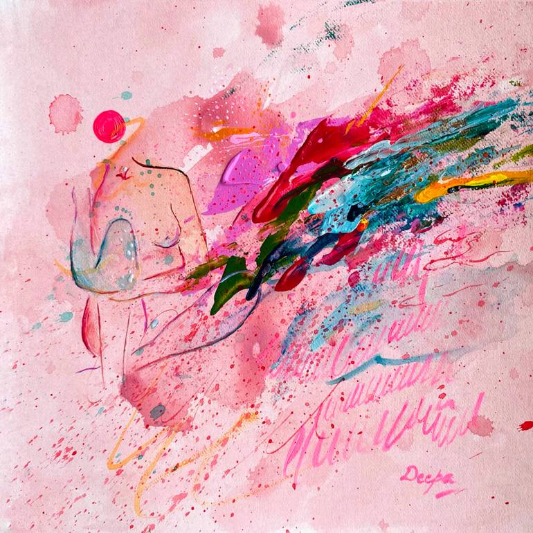 Original Abstract Expressionism Abstract Painting by Gaurii S Kumaar