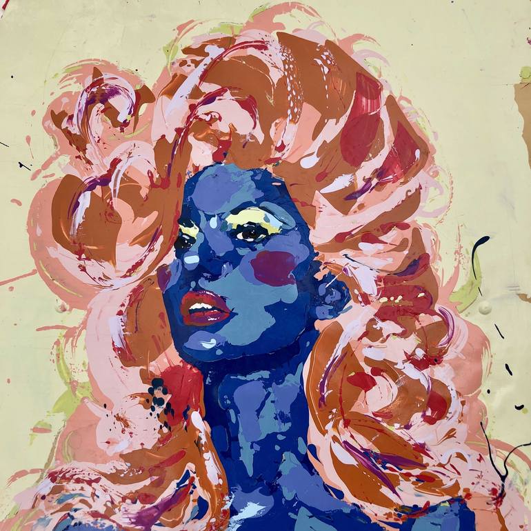 Original Abstract Expressionism Women Painting by Tatiana Hantig