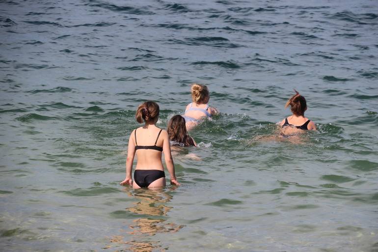 Swimming at Lake Starnberg - Print