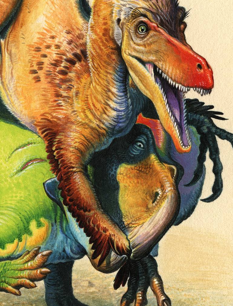 Original Illustration Animal Painting by Artur Lobus