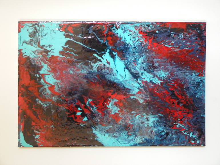 Original Abstract Expressionism Abstract Painting by Kt Douglas
