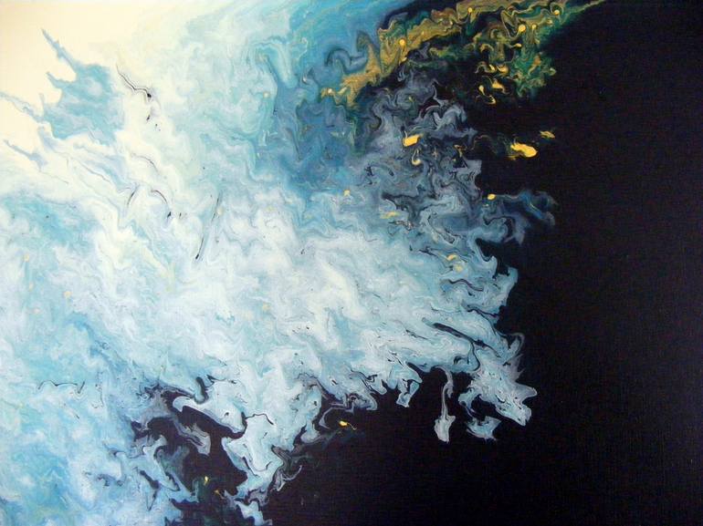 Original Abstract Aerial Painting by Kt Douglas