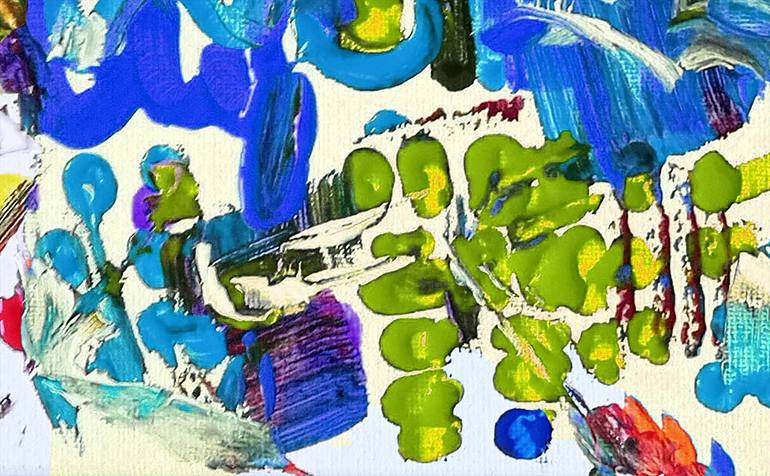 Original Abstract Expressionism Music Painting by Painter Marijan Loncar