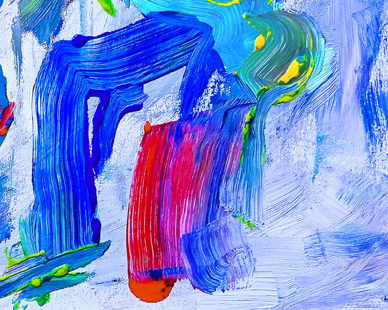 Original Abstract Expressionism Abstract Painting by Painter Marijan Loncar