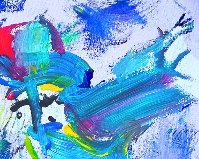 Original Abstract Expressionism Abstract Painting by Painter Marijan Loncar