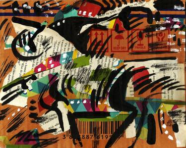 Print of Abstract Animal Collage by PAINTER Marijan Loncar