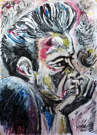 Print of Expressionism Portrait Paintings by PAINTER Marijan Loncar