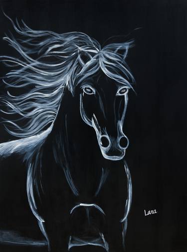 Print of Modern Horse Paintings by Lara Oshon