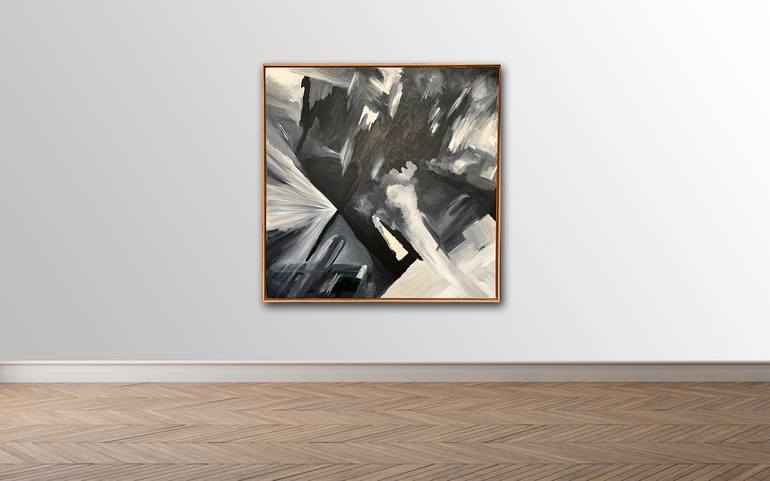 Original Abstract Expressionism Abstract Painting by Lara Oshon