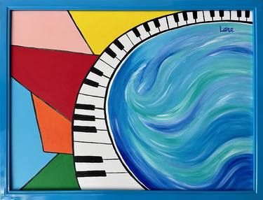 Original Abstract Music Paintings by Lara Oshon