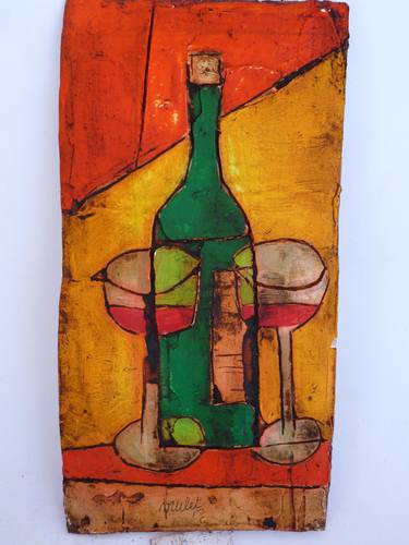 Original Abstract Food & Drink Paintings by Roberto Falca Mulet