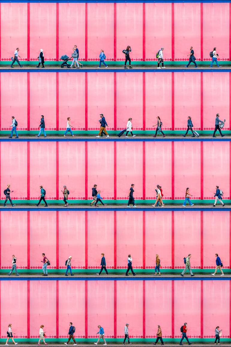Original People Photography by Xan Padron | Conceptual Art on Paper | Time Lapse. Palads Teatret, Copenhagen