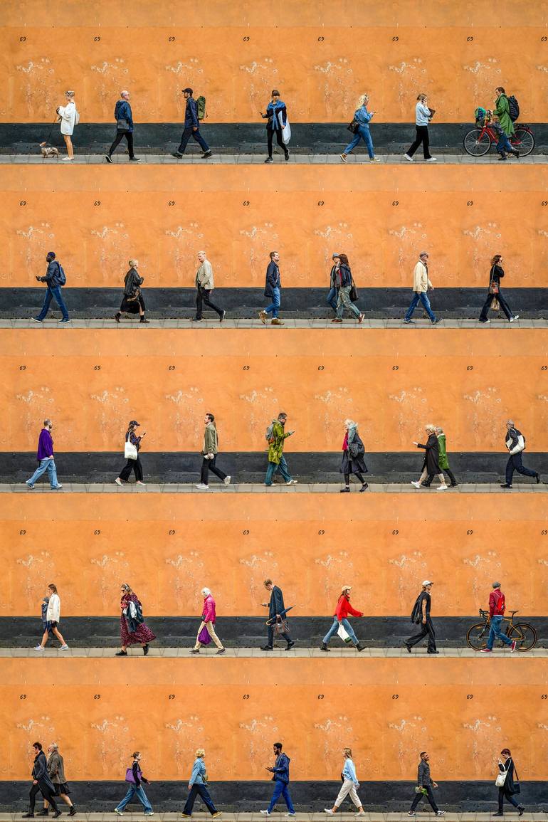 Original People Photography by Xan Padron | Conceptual Art on Aluminum | Time Lapse. SoFo, Stockholm (Dye Sub Aluminum)