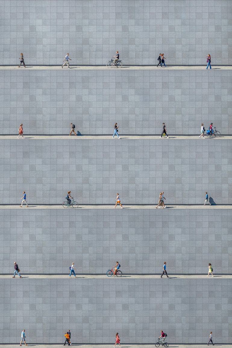 Original People Photography by Xan Padron | Conceptual Art on Paper | Time Lapse. Museumplein, Amsterdam