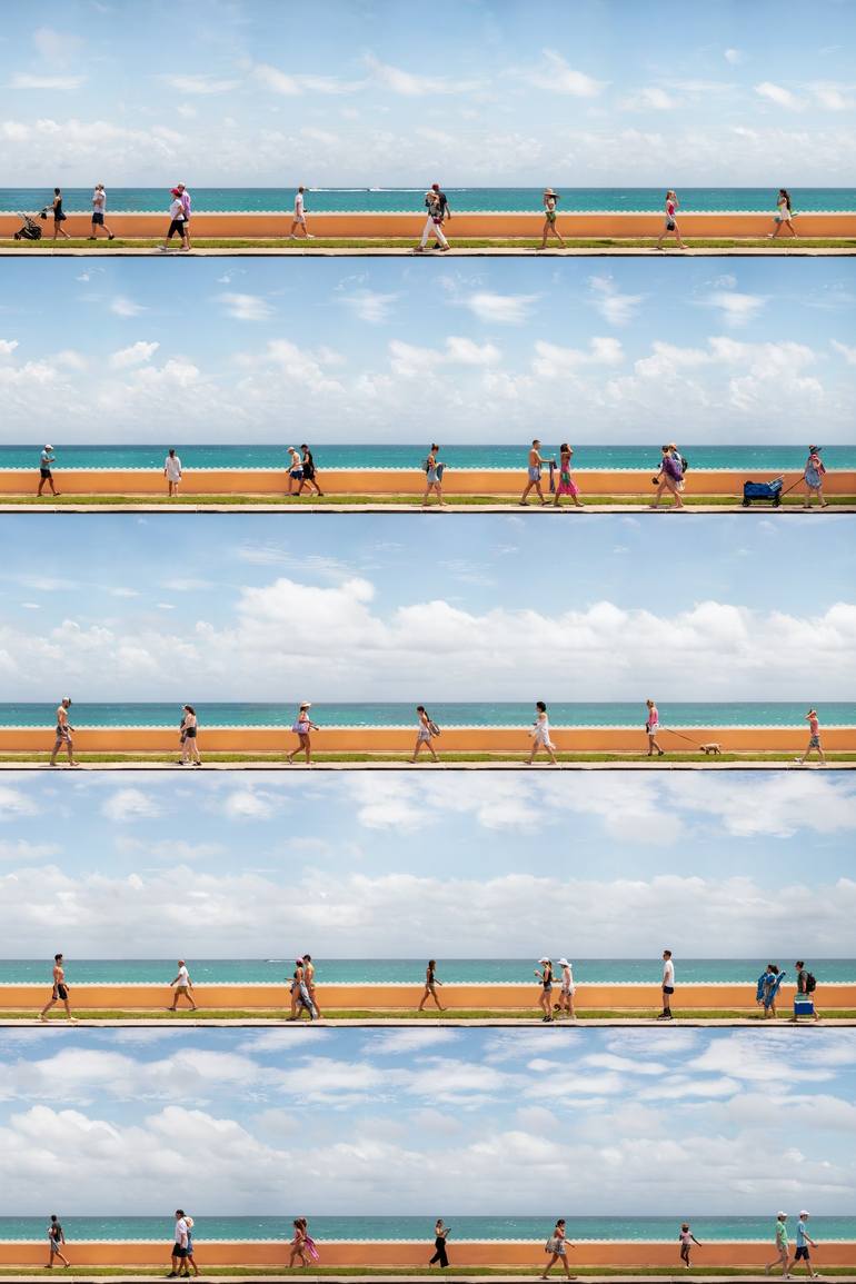 Original People Photography by Xan Padron | Documentary Art on Paper | Copy of Time Lapse. South Ocean Boulevard, Palm Beach