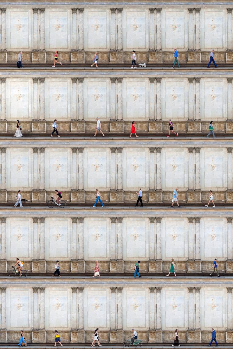 Time Lapse. Corso Italia, Milan (Dye Sub Aluminum) Original Photography by xan padron