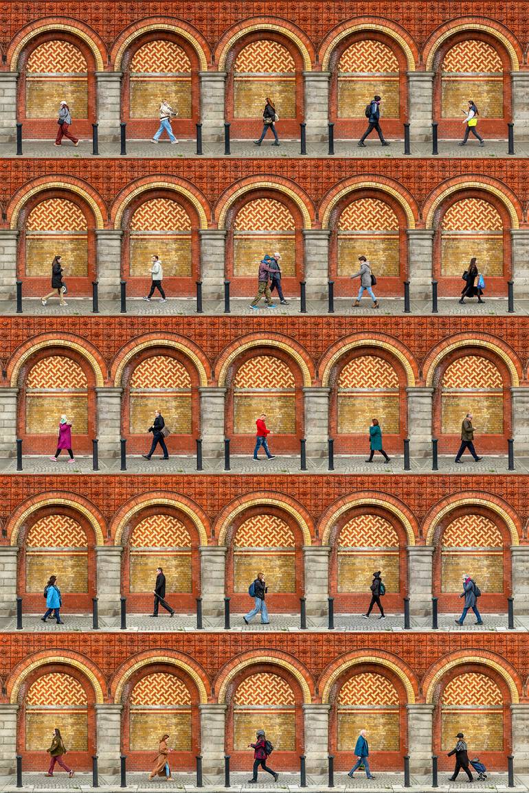 Original People Photography by Xan Padron | Conceptual Art on Paper | Time Lapse. Smithfield Market, Dublin