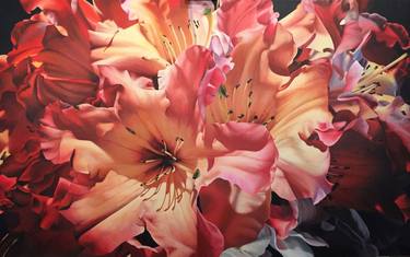 Original Floral Painting by Sharon Huntley-Land