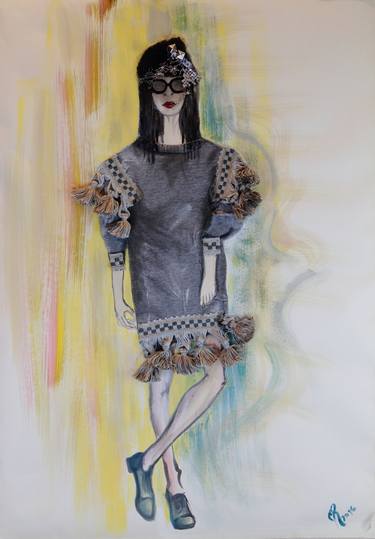 Print of Fashion Paintings by Ornella Gallo Di Fortuna