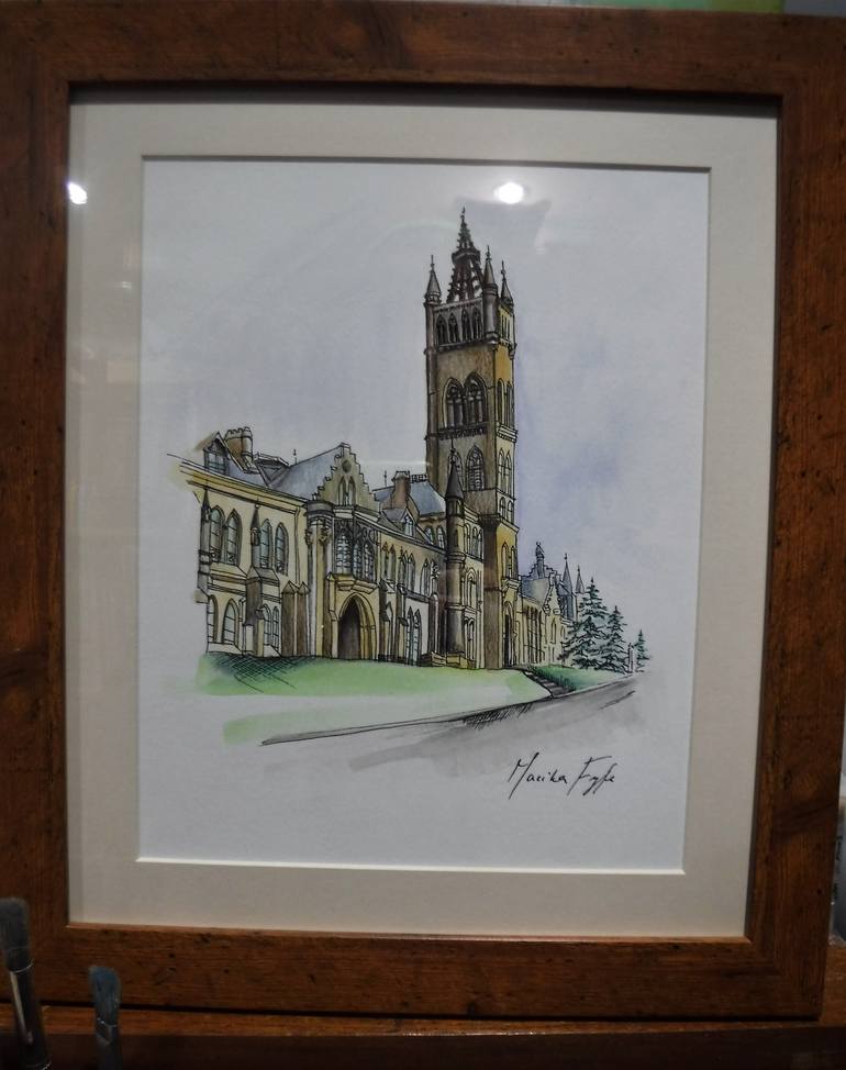 Original Architecture Painting by Marika Fyfe